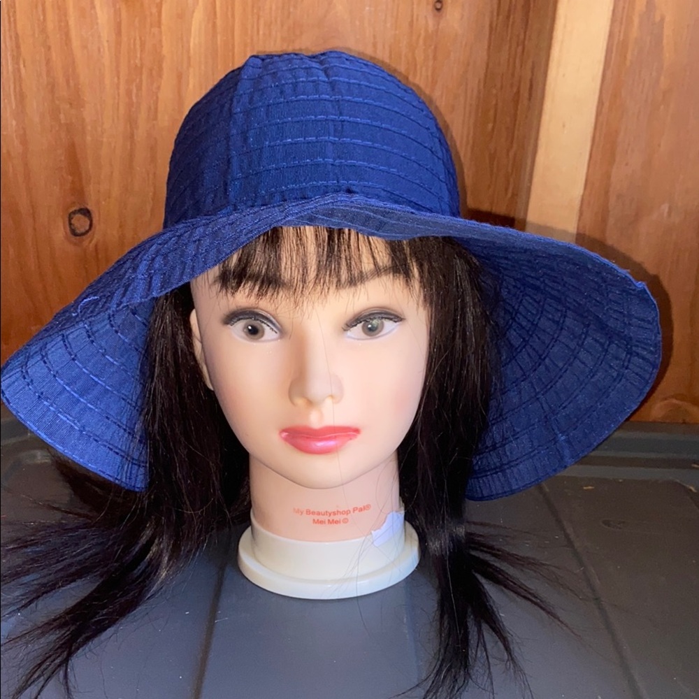 Cappelli Straworld BoHo Navy Blue Women’s Floppy Hat Size OS